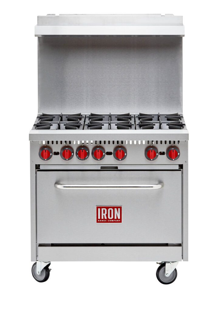 Iron Range 6 Burner Range