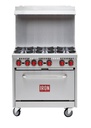Iron Range 6 Burner Range
