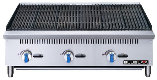  Blue Air BLCB36 Stainless Steel Design Countertop Gas Charbroiler 