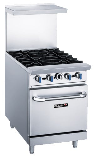  Blue Air BLR24-4B 4 Open Burner Gas Range 